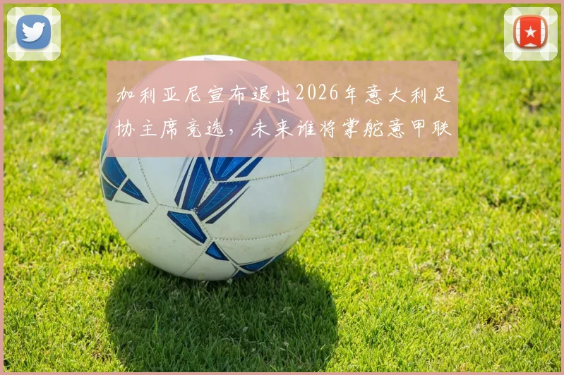 加利亚尼宣布退出2026年意大利足协主席竞选，未来谁将掌舵意甲联赛？